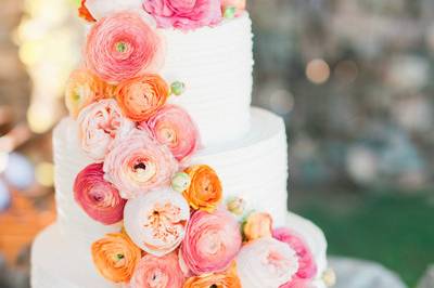 Vibrant cake decor - Rachael Koscica Photography