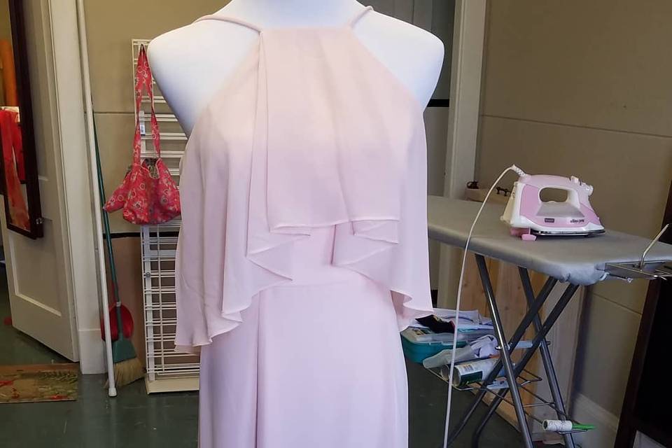 Altered pink dress