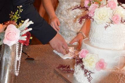 Cutting the cake