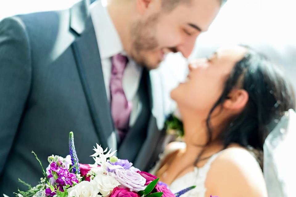 Bride & Groom in Solarium