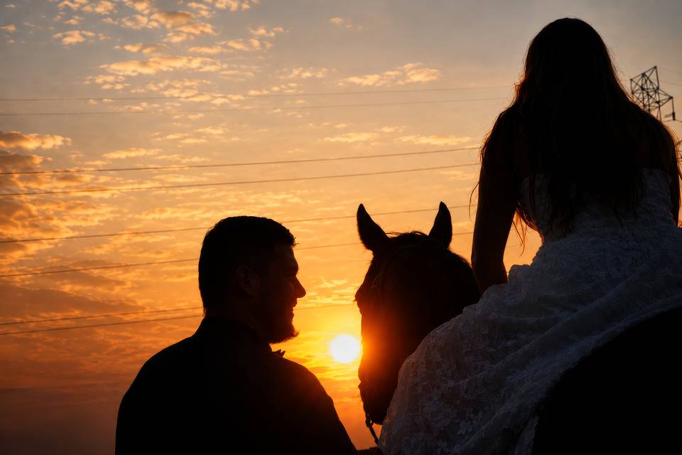 Horseback at Dusk