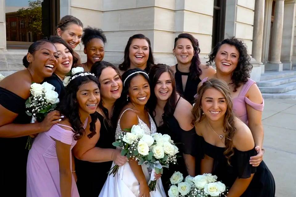 Bridal Party: Courthouse
