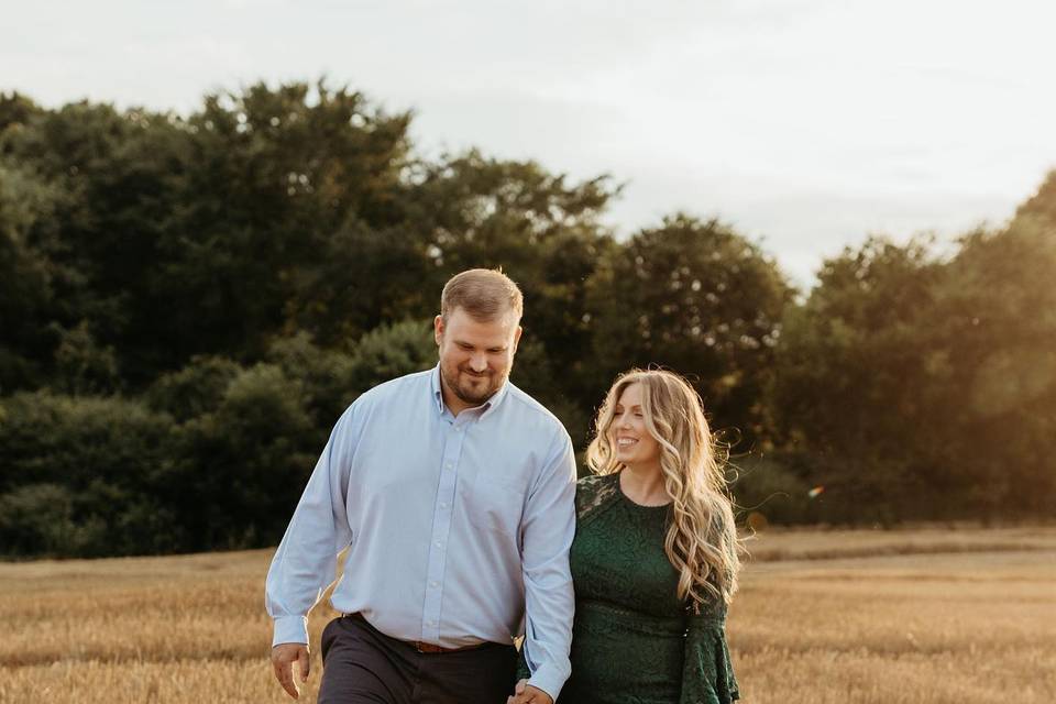 Hay field engagement shoot