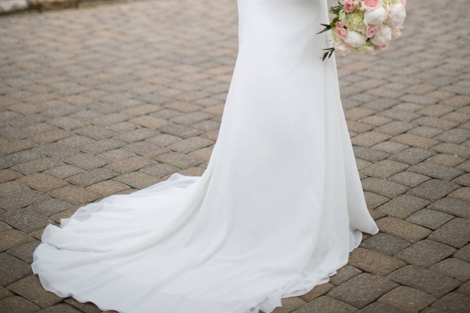 A wedding dress