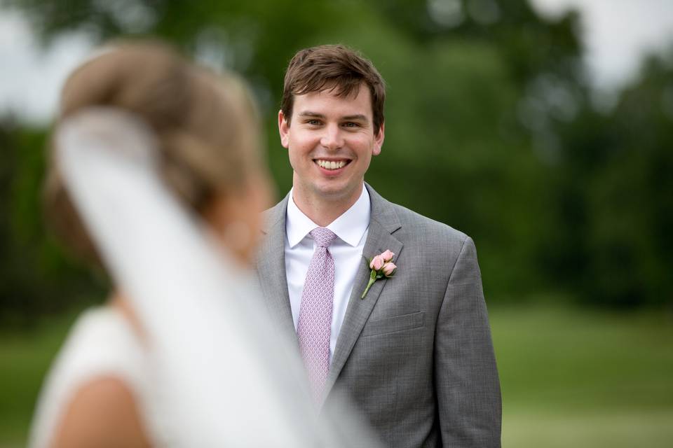 Happy groom