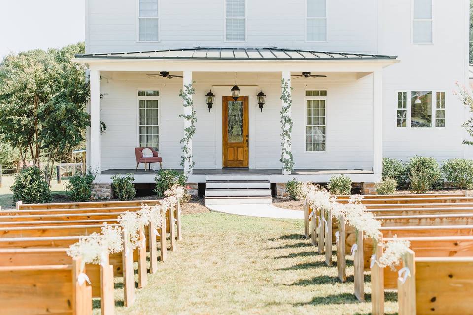 Ceremony on Front Porch