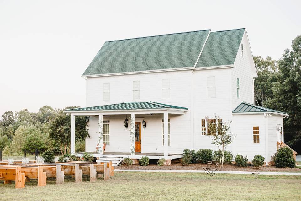 Front porch wedding