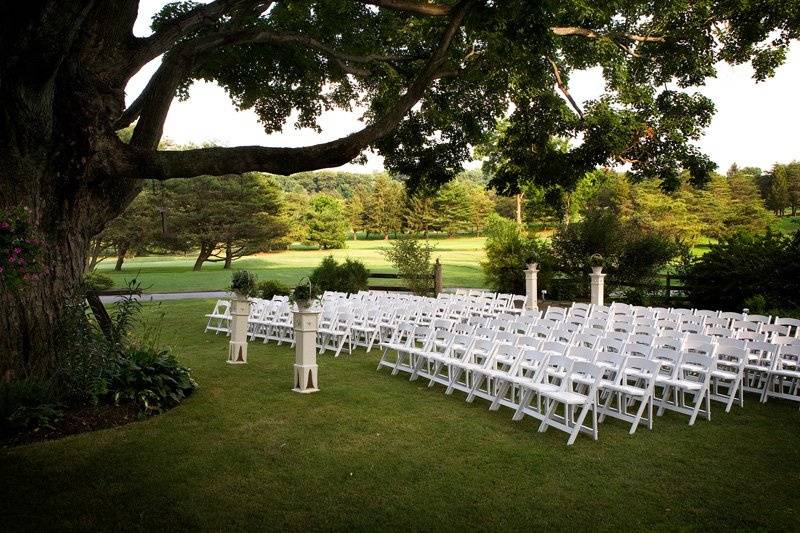 Outdoor wedding site