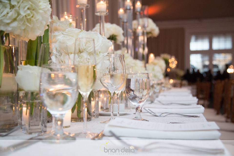 Tablescape with candles