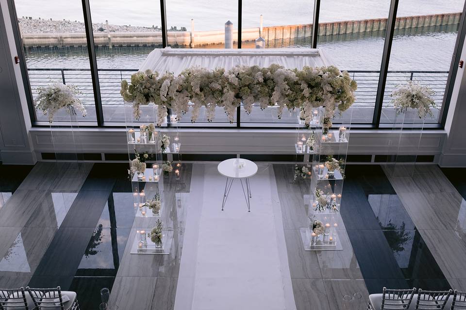 Lucite chuppah