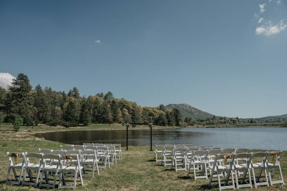 Lakeside Wedding Set-up