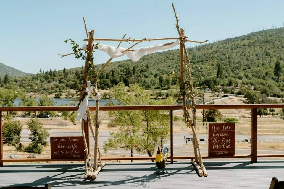 Firehouse Venue Deck Wedding