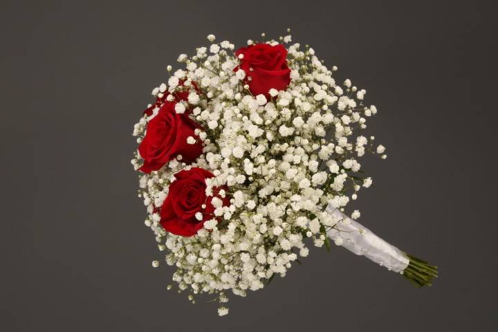 Red Roses & Baby's Breath