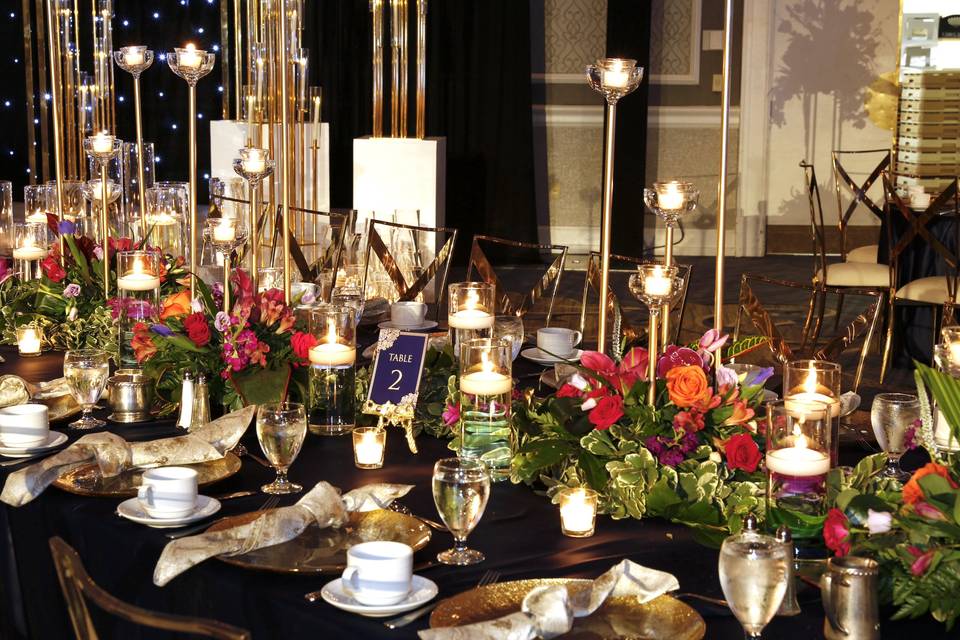 Candles and Flowers