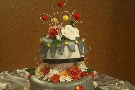 whimsy wedding cake