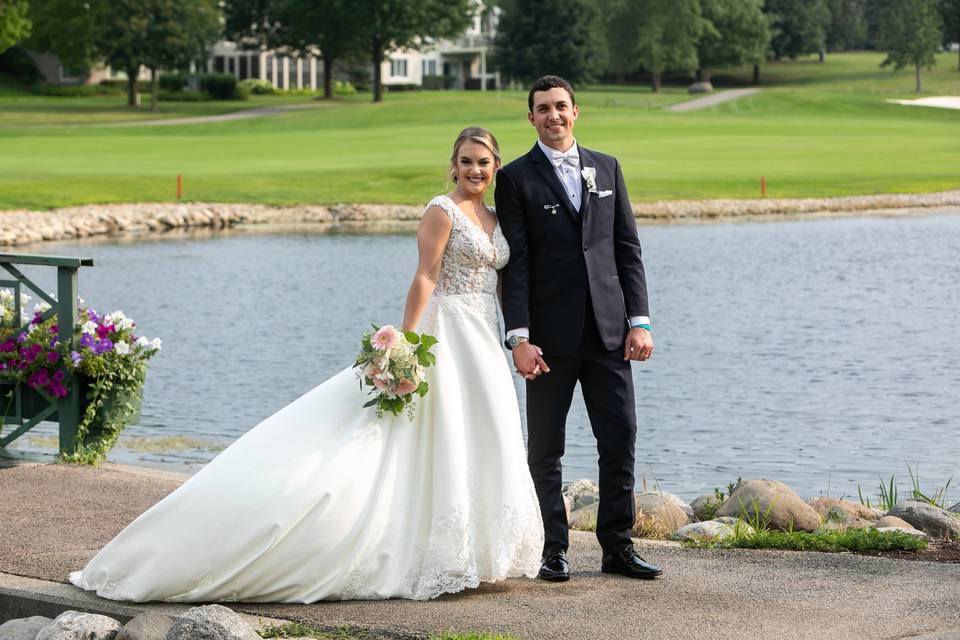 Nicole in Jovani and her maids