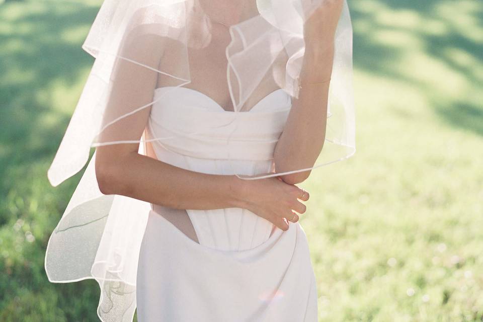 Bridal Portrait Sunlight Veil