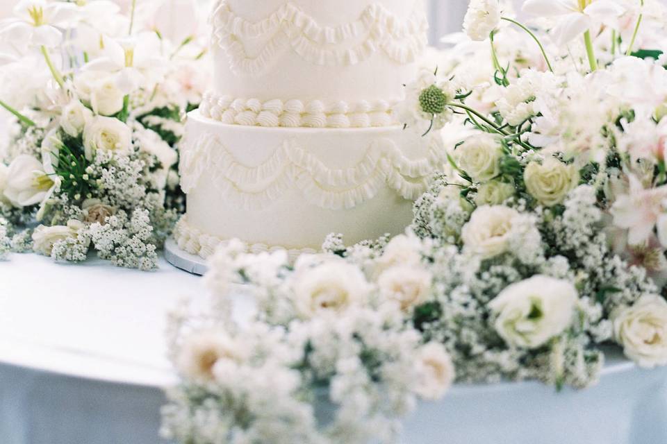 Wedding Cake Floral Garden