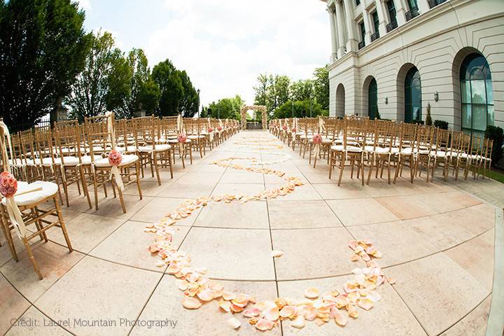 Wedding ceremony area