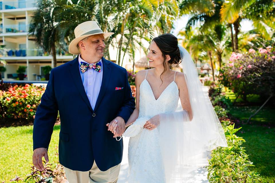 Walking down the aisle