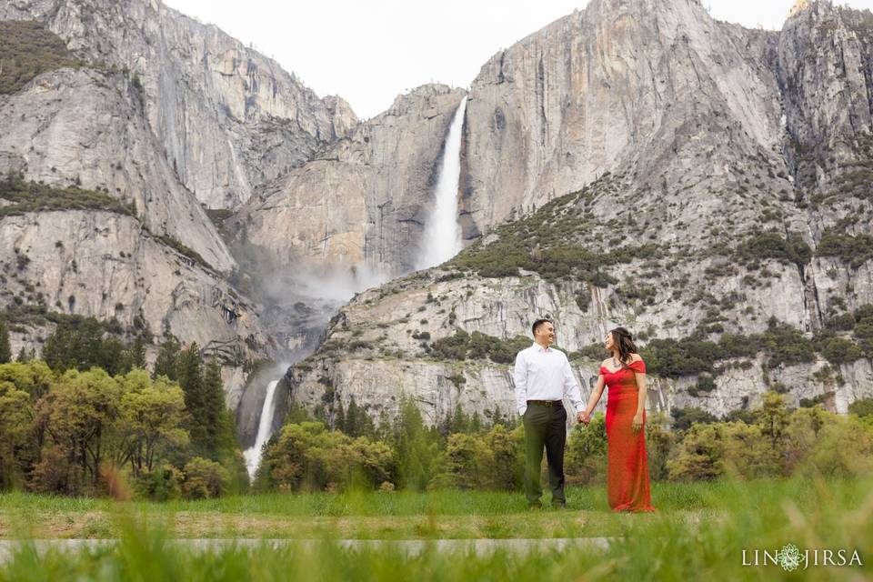 Yosemite Engagement Photo