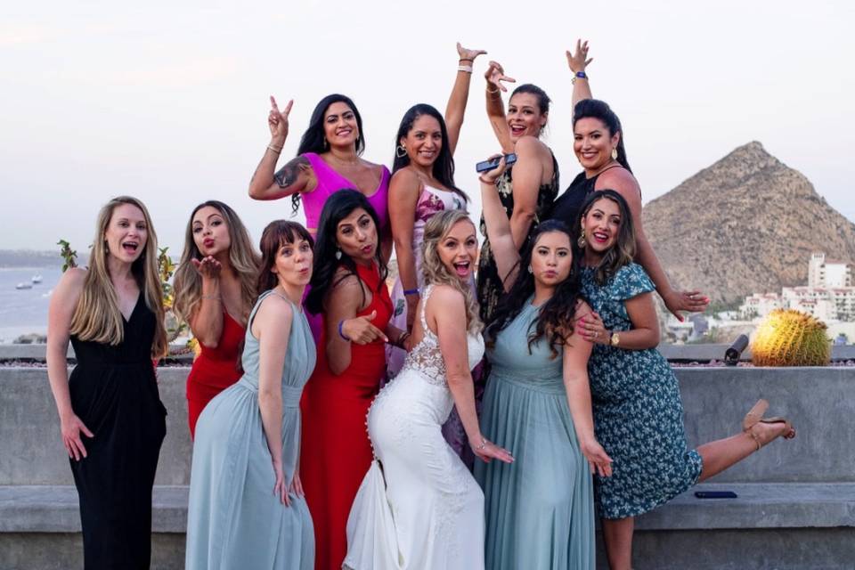 Friends at Destination Wedding
