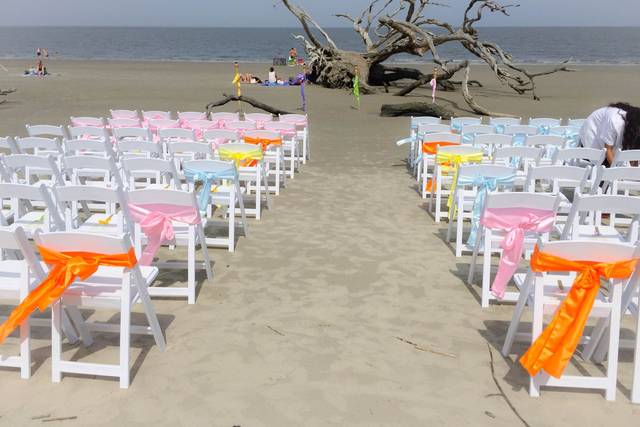 Beach Wedding Set Up