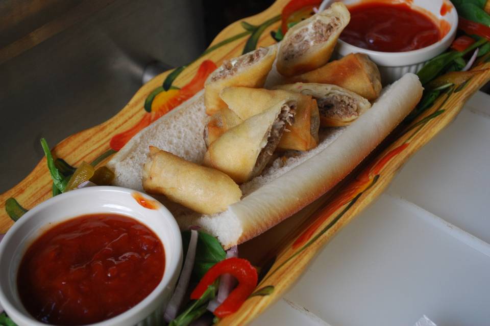 Cheesesteak Spring Rolls