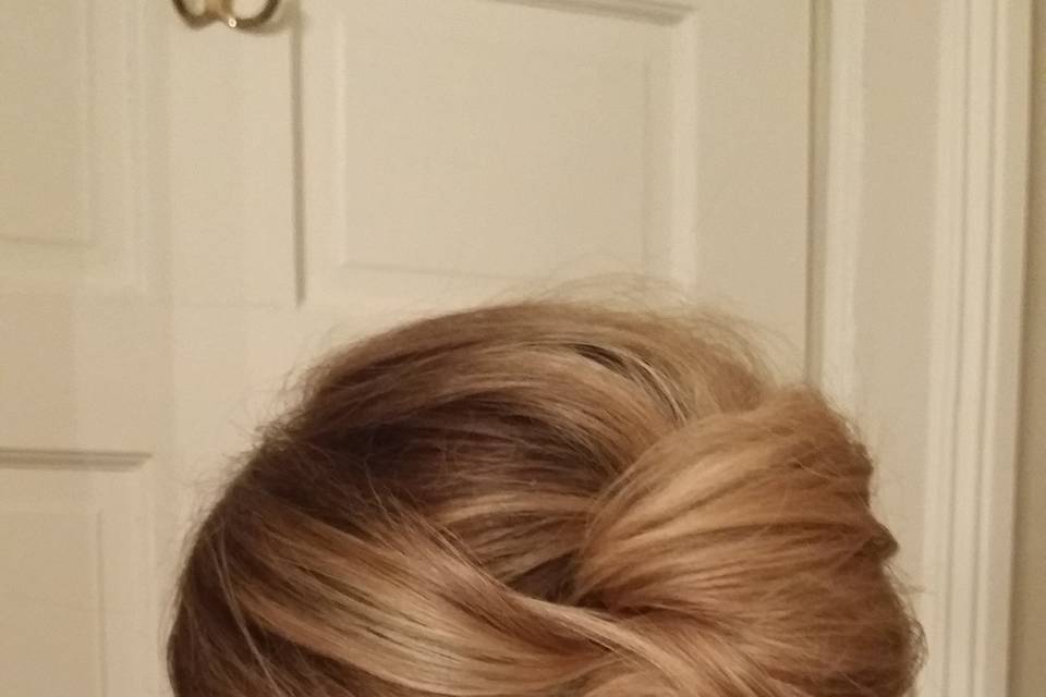 Bridal french twist updo