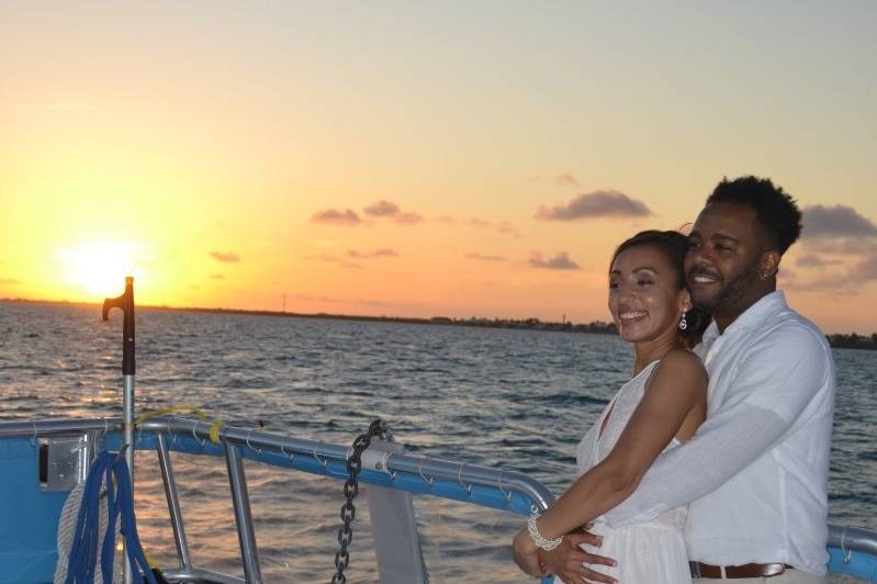 Mr. and Mrs. Dorsey at Sunset