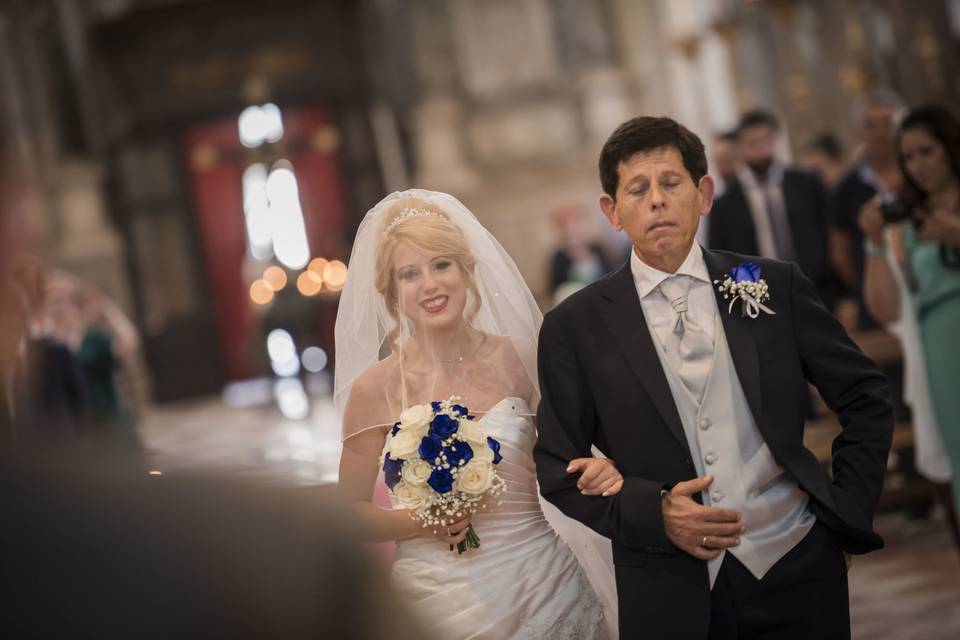 venice wedding, arrive at the ceremony place