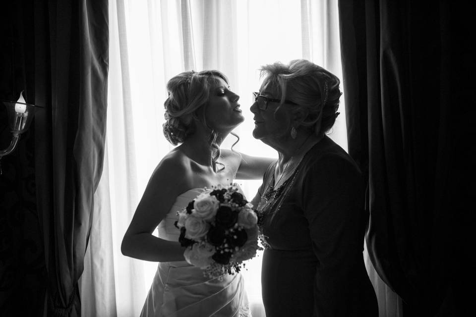 venice wedding, getting ready and portrait