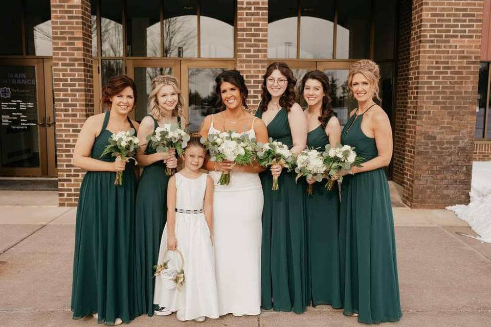 Radiant bridesmaids