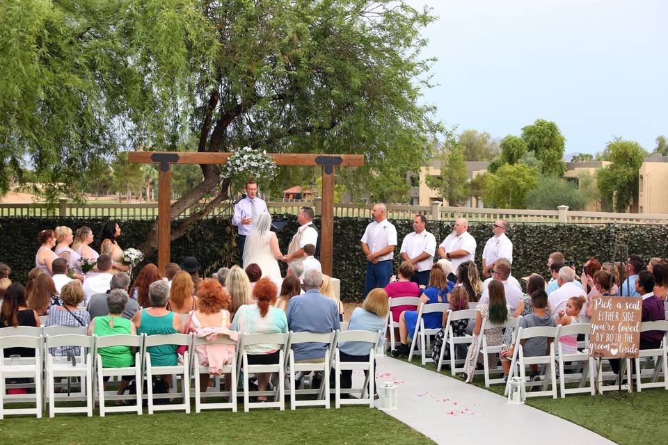 Outdoor ceremony