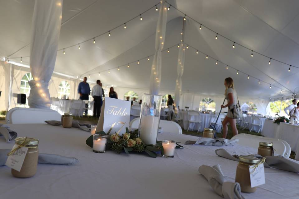 Inside Century Tent