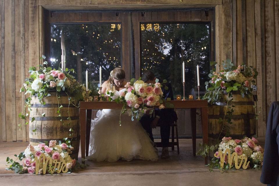 Sweetheart table