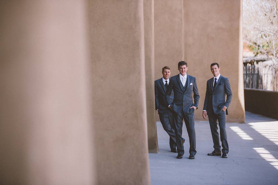 Groom and groomsmen