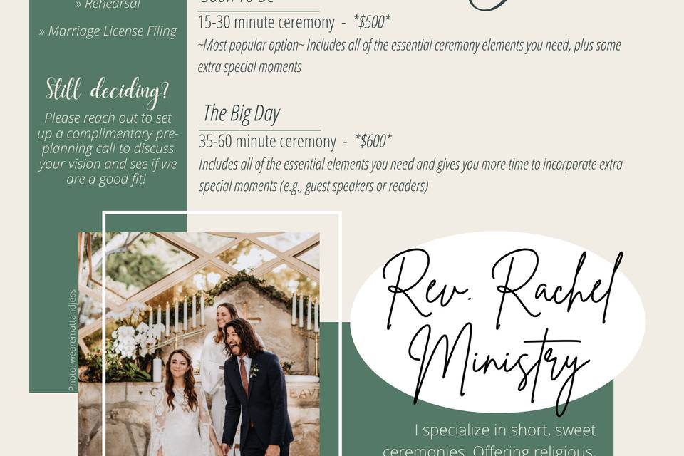 Rev. Rachel Ministry
