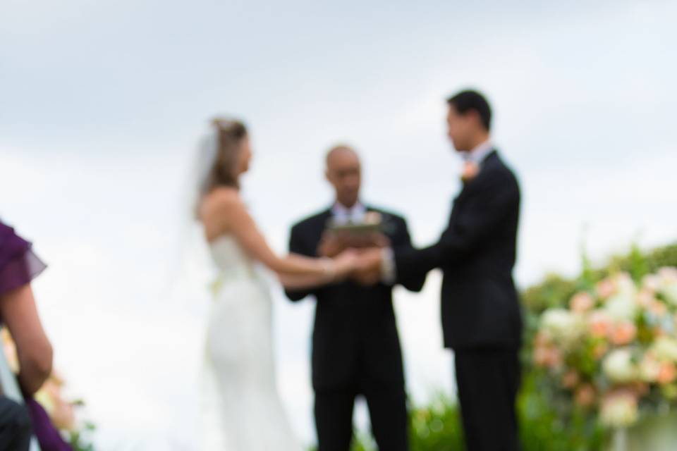 Wedding ceremony - burton photography