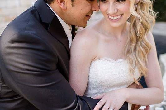 Gorgeous couple, Mr. and Mrs. Steve Melero. Makeup by All Dolled Up.