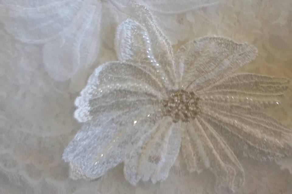 Beaded Lace Flower