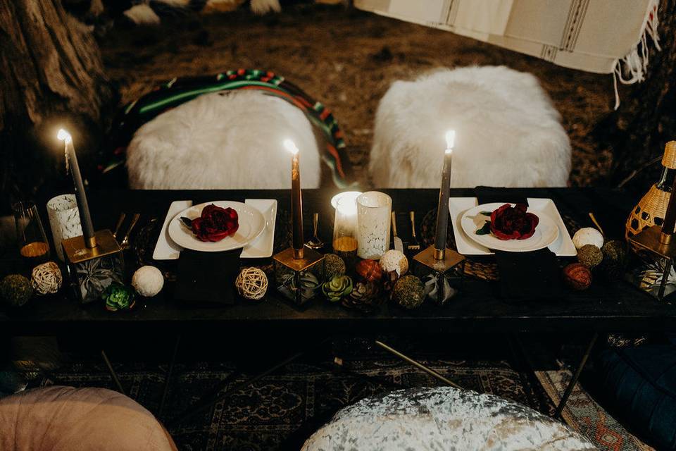 Boho Sweetheart Table