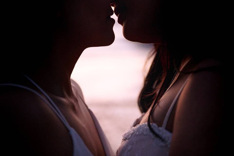 Intimate sunset portrait
