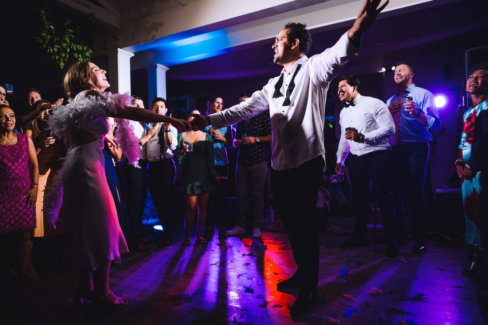 Fun wedding reception photos