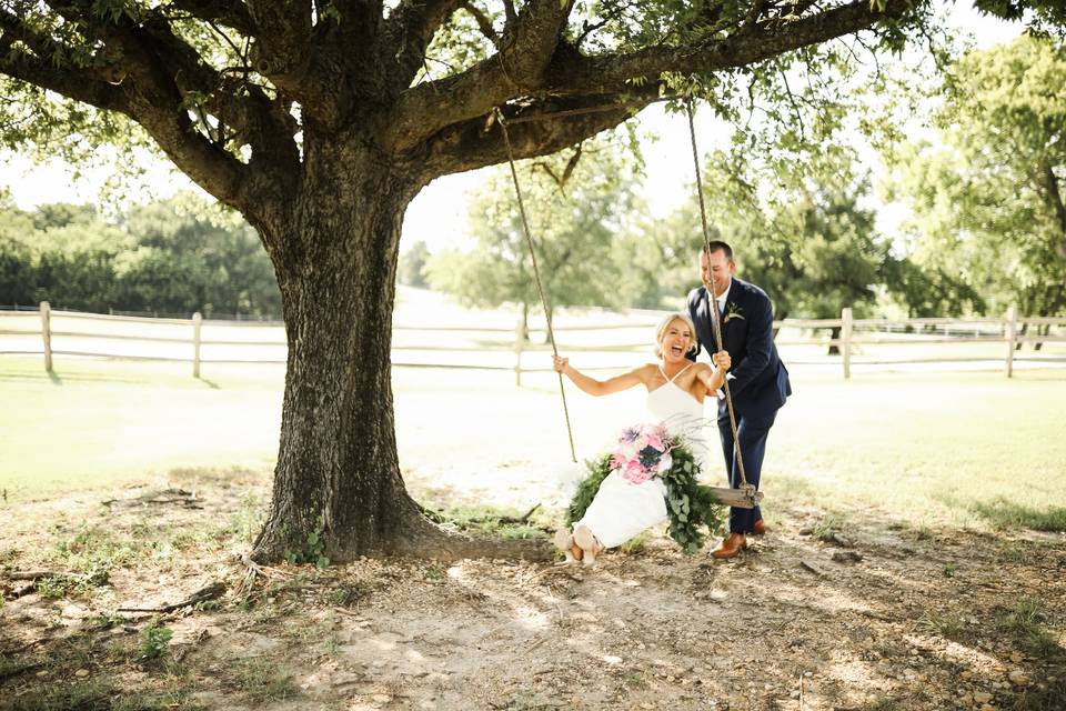 Couple on the swing