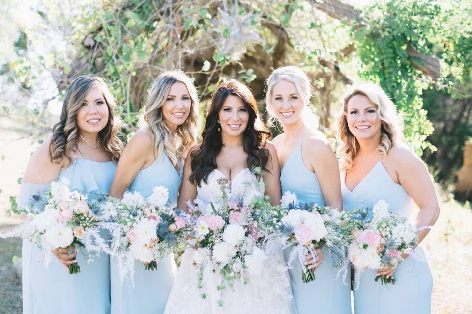 Megan and her Bridesmaids