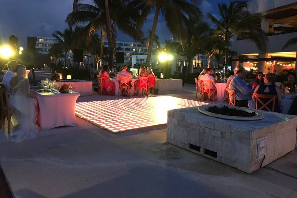 Illuminated dance floor