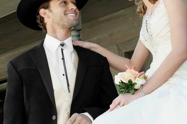 Country-chic tux