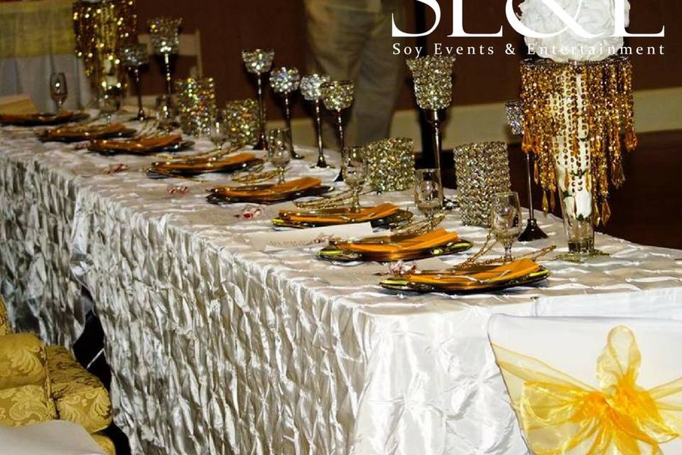 Dining table setup