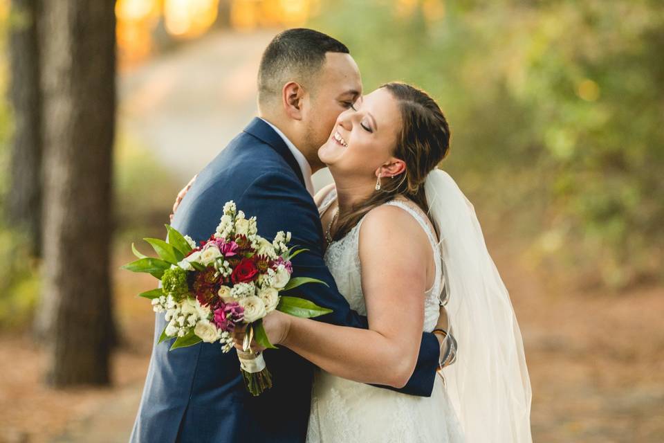 A joyful embrace